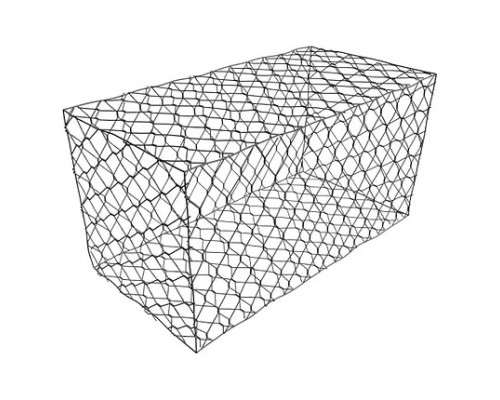 Габіон плетений з цинковим покриттям 2x1x1