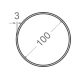 Алюмінієва труба кругла Ø100мм S3мм (анодована)